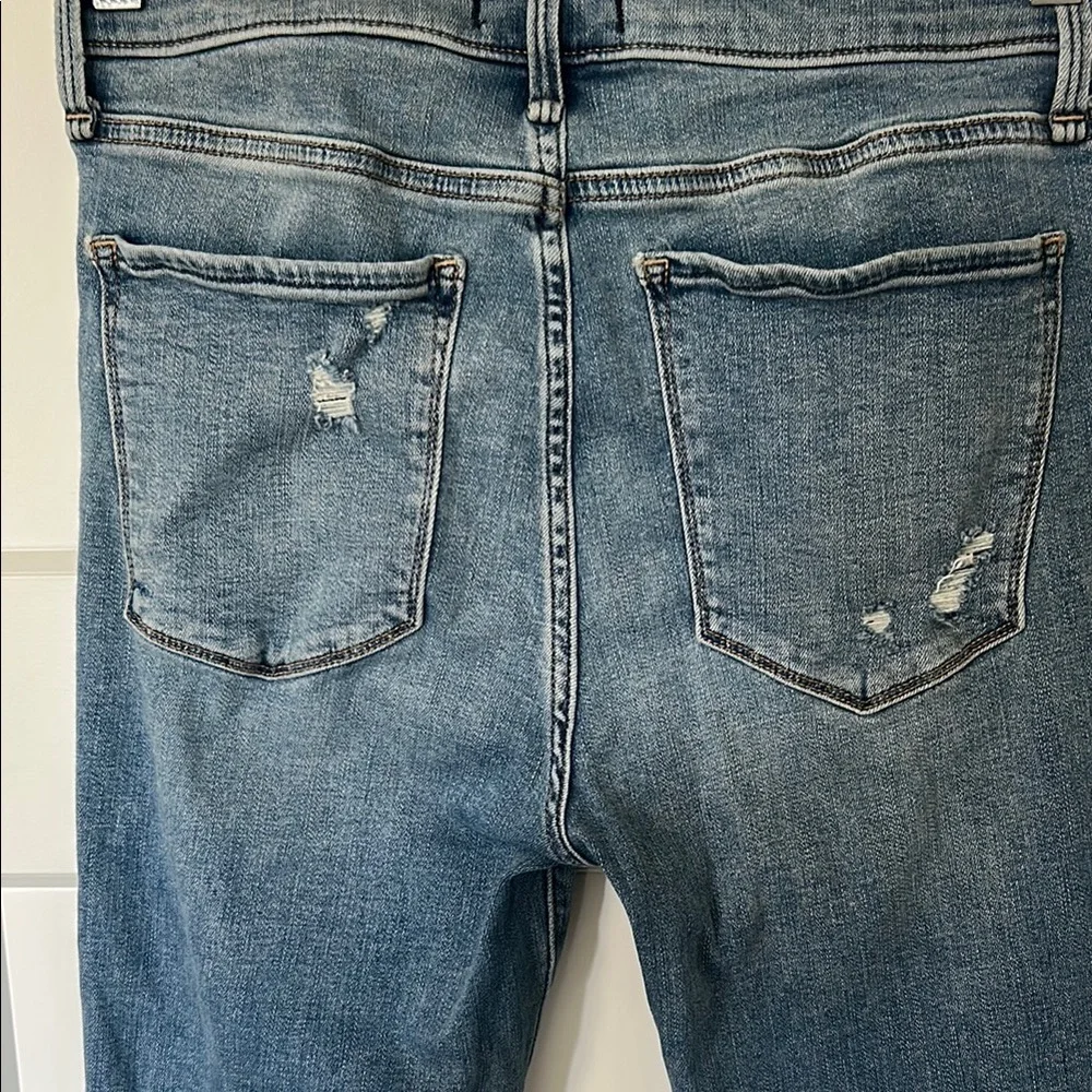 Abercrombie & Fitch Blue Cropped Jeans - Picture 10 of 11